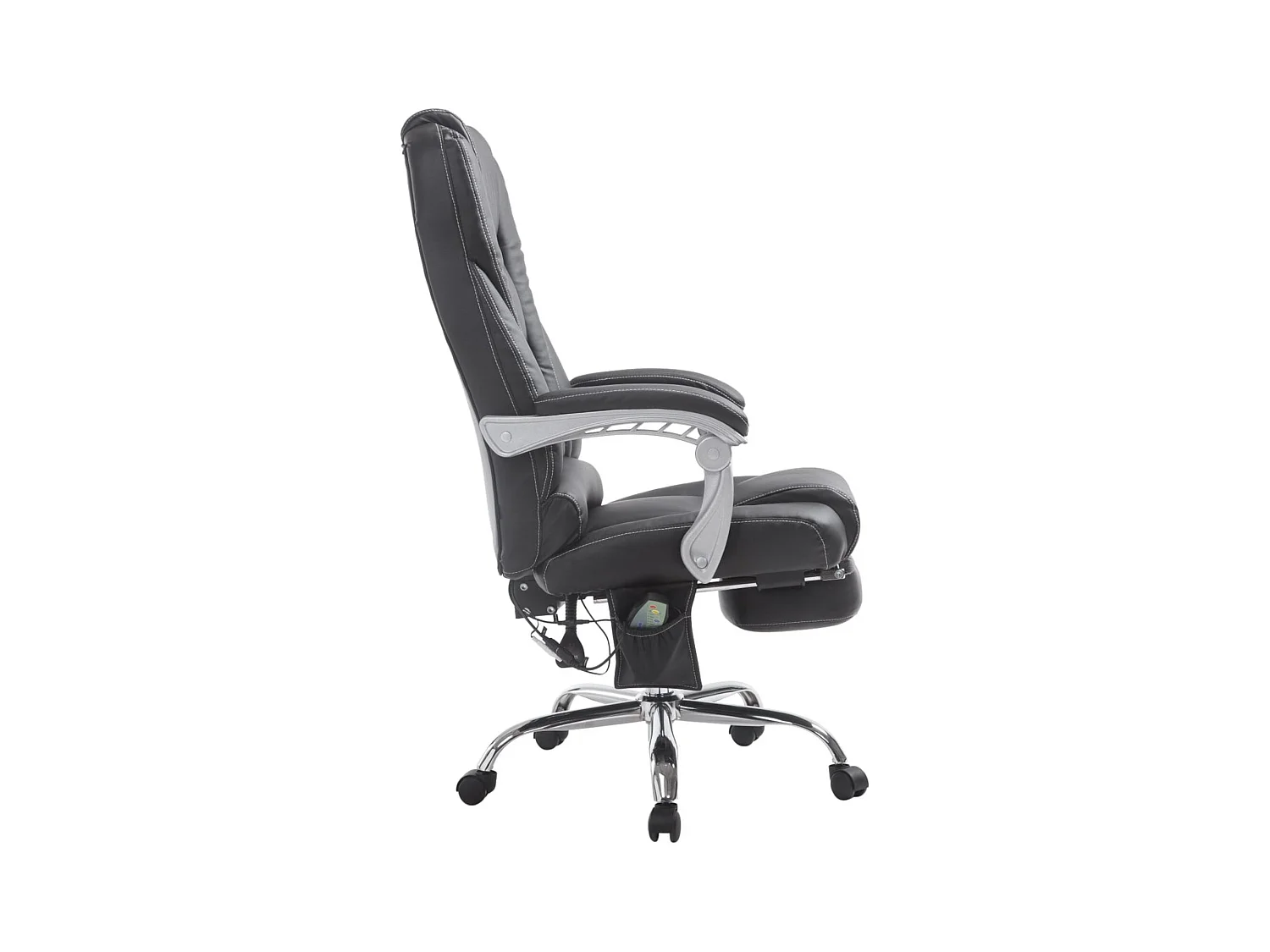 Fauteuil de bureau avec PVC noire 68 x 64 x 118 cm 10_0002577