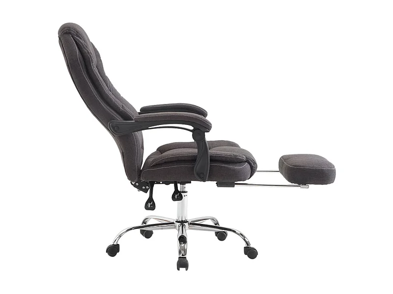 Fauteuil de bureau sur métal grise 67 x 64 x 114 cm 10_0002439