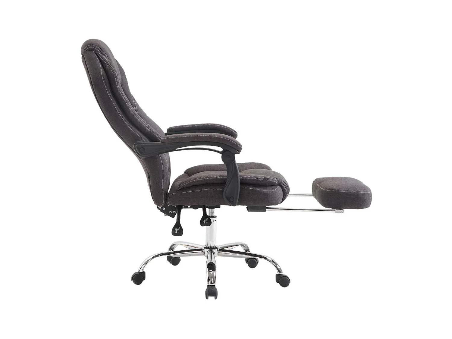 Fauteuil de bureau sur métal grise 67 x 64 x 114 cm 10_0002439