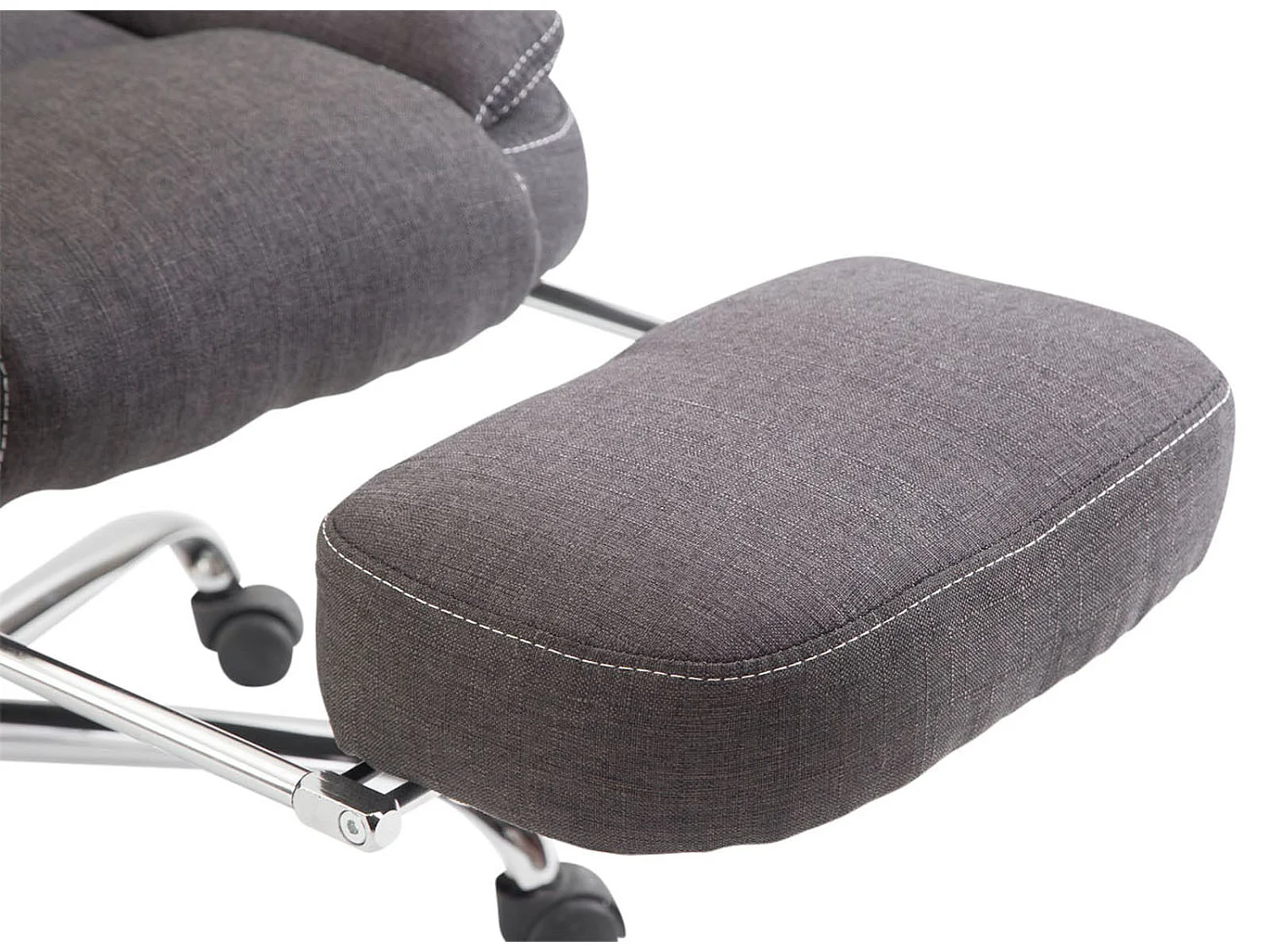 Fauteuil de bureau sur métal grise 67 x 64 x 114 cm 10_0002439