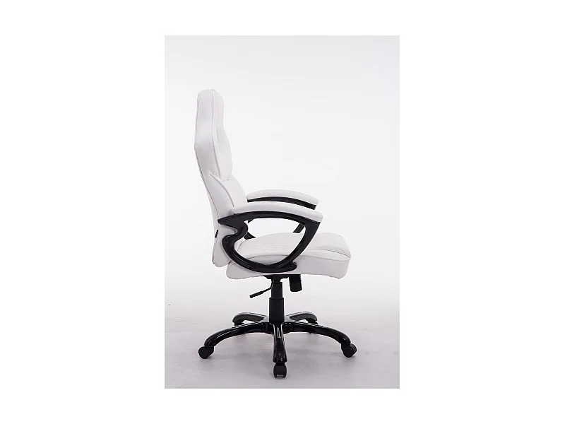 Fauteuil de bureau sur PVC blanche 66 x 72 x 114 cm 10_0002423