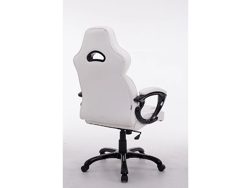 Fauteuil de bureau sur PVC blanche 66 x 72 x 114 cm 10_0002423