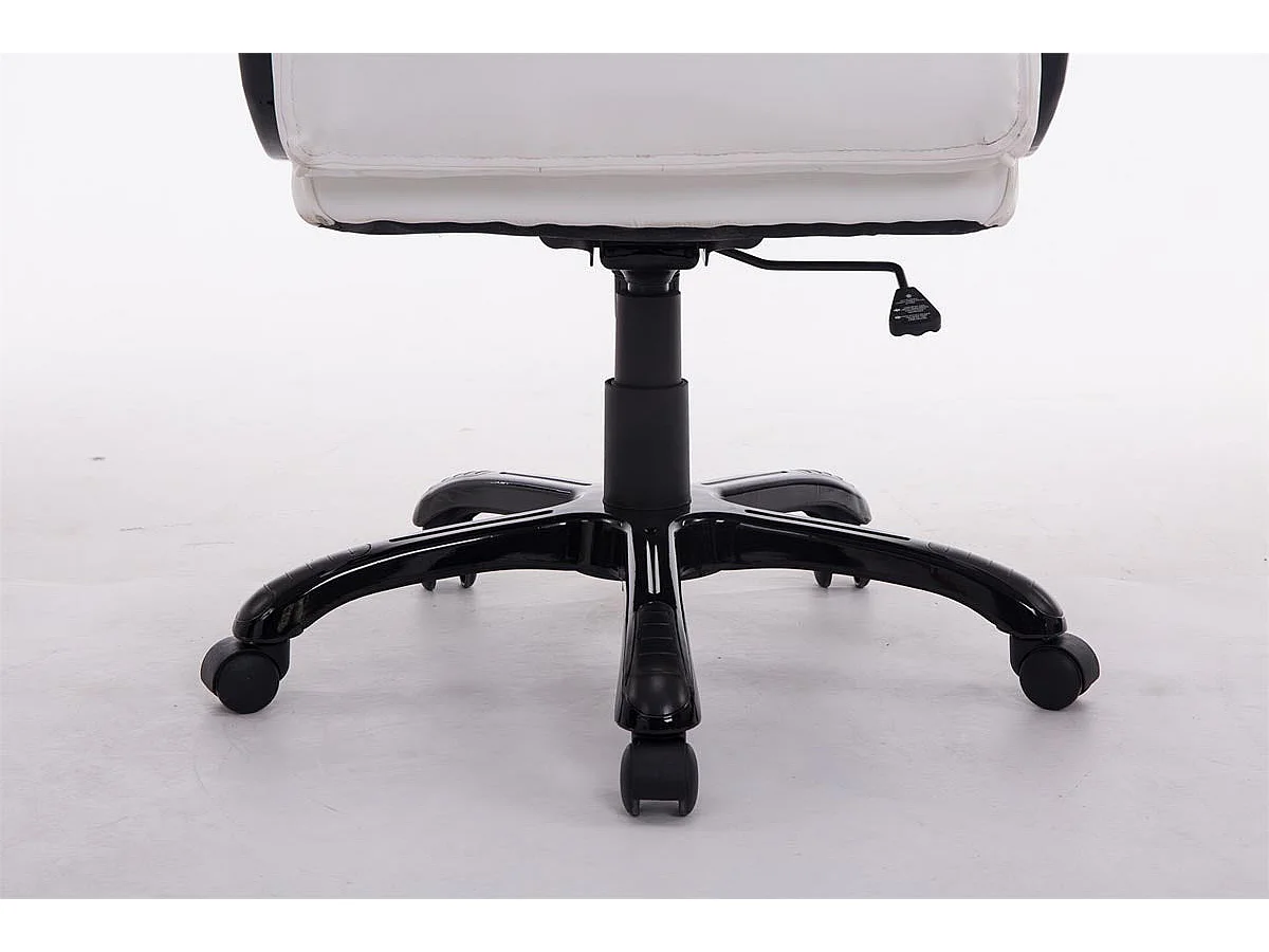 Fauteuil de bureau sur PVC blanche 66 x 72 x 114 cm 10_0002423