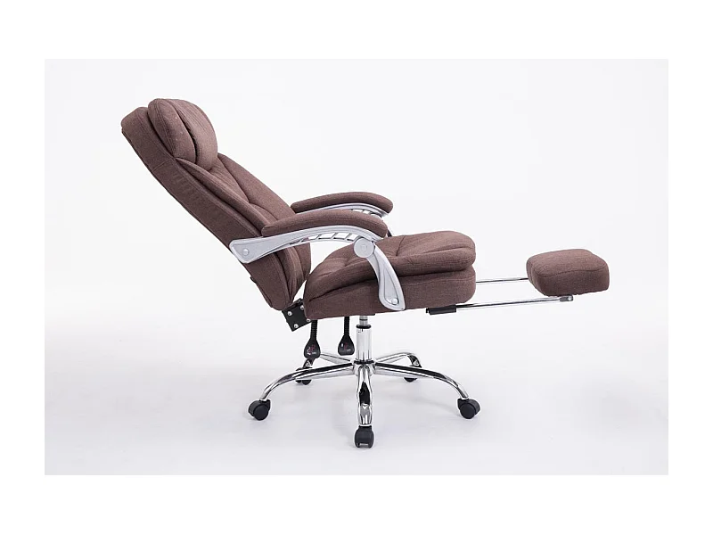 Fauteuil de bureau sur tissu marron 67 x 67 x 112 cm 10_0002780