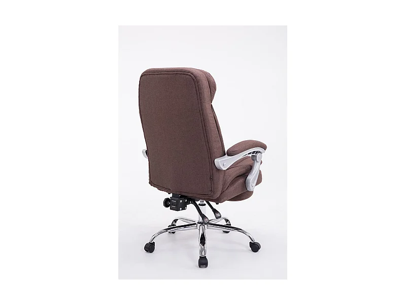 Fauteuil de bureau sur tissu marron 67 x 67 x 112 cm 10_0002780