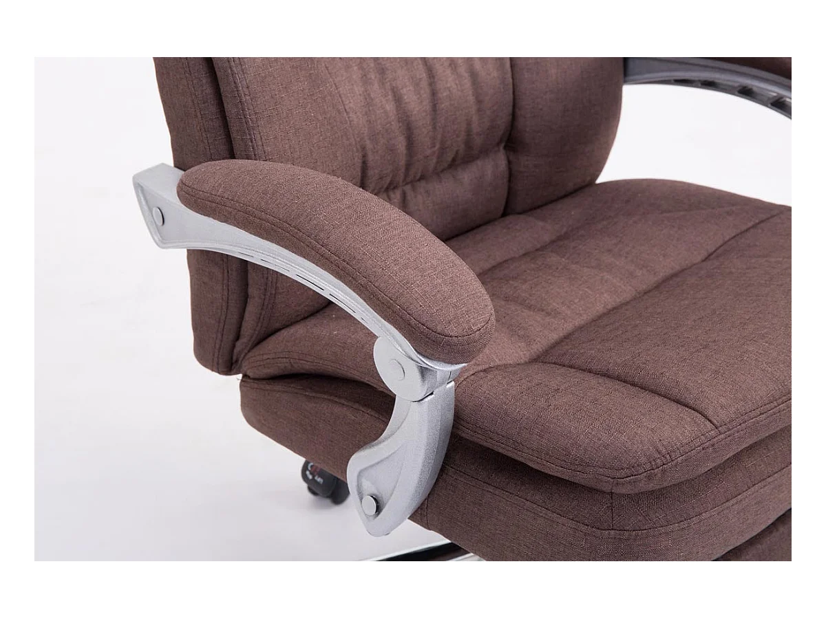 Fauteuil de bureau sur tissu marron 67 x 67 x 112 cm 10_0002780