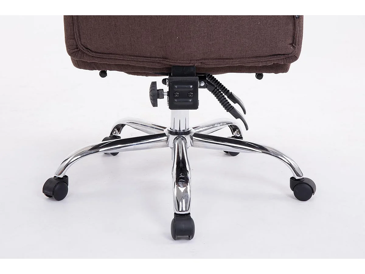 Fauteuil de bureau sur tissu marron 67 x 67 x 112 cm 10_0002780