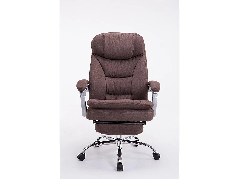 Fauteuil de bureau sur tissu marron 67 x 67 x 112 cm 10_0002780