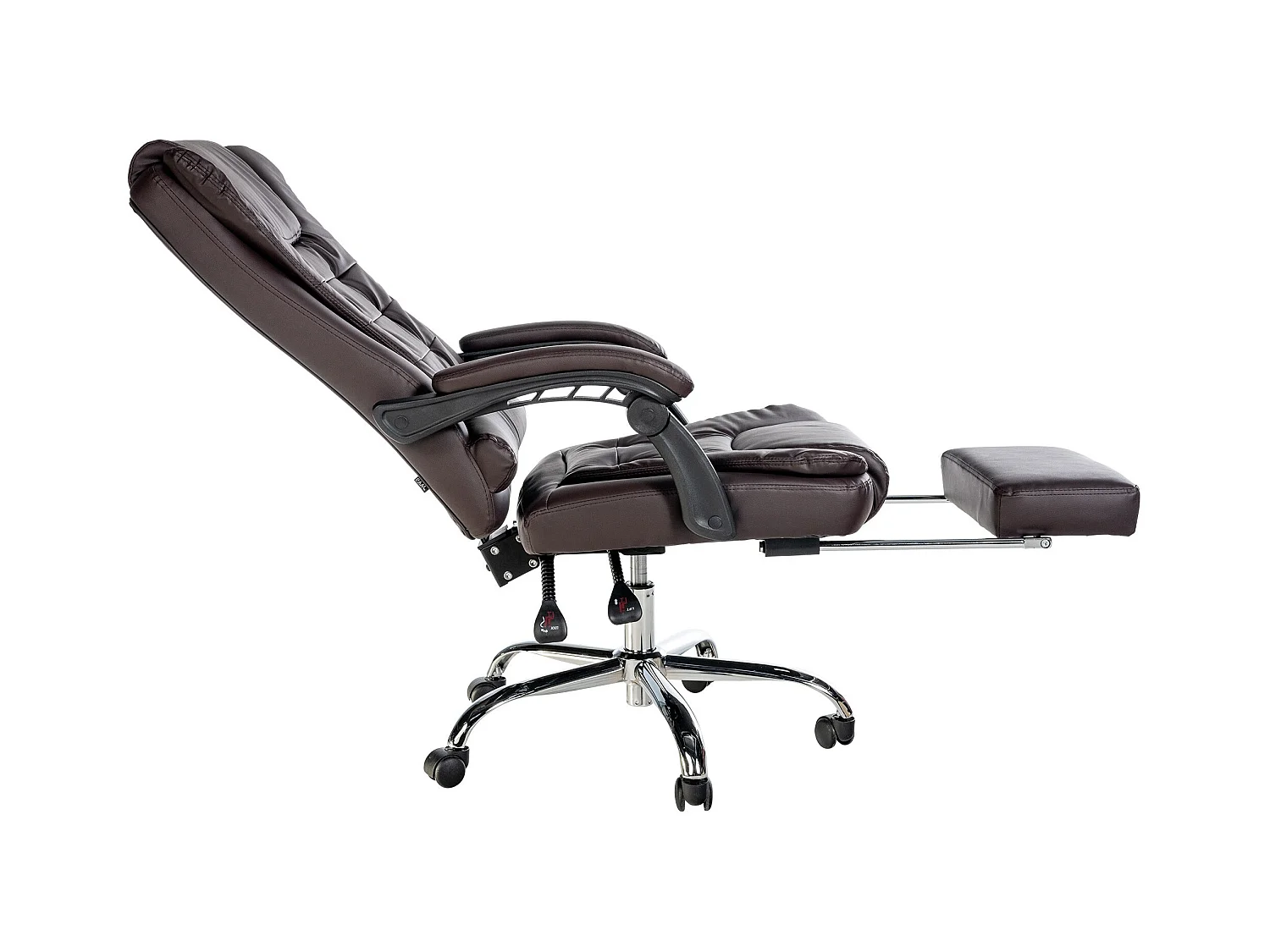 Fauteuil de bureau ergonomique métal marron 67 x 68 x 115 cm 10_0002565