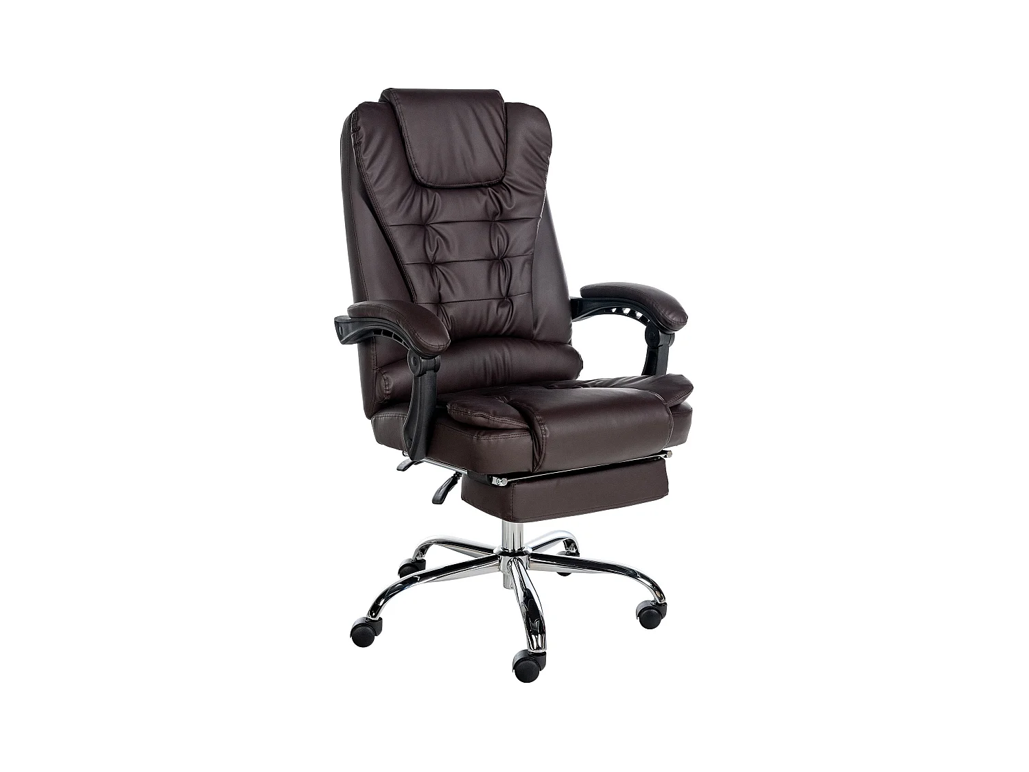 Fauteuil de bureau ergonomique métal marron 67 x 68 x 115 cm 10_0002565