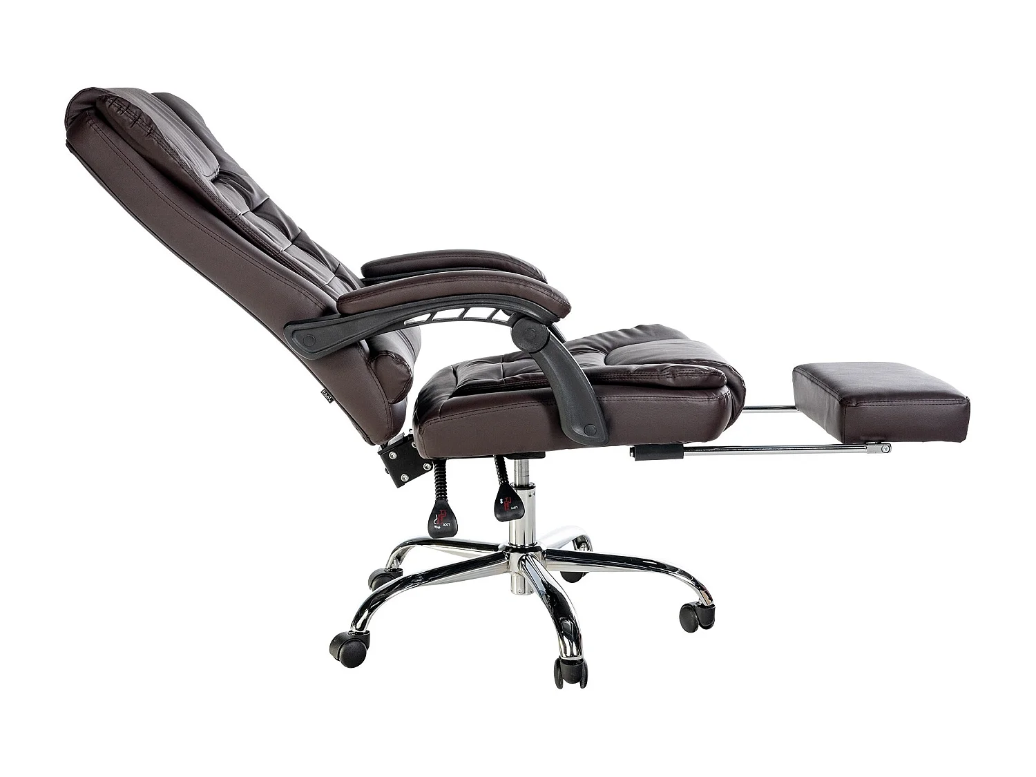 Fauteuil de bureau ergonomique métal marron 67 x 68 x 115 cm 10_0002565