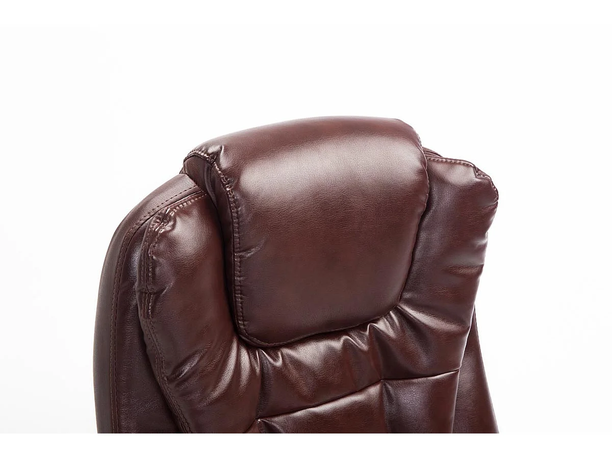 Fauteuil de bureau sur métal bordeaux 69.5 x 78 x 113 cm 10_0002660