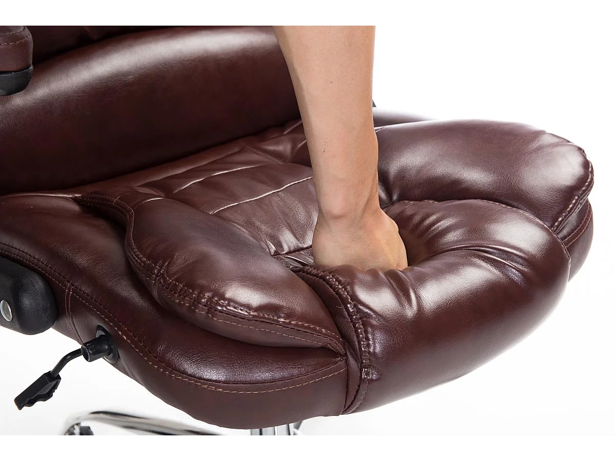 Fauteuil de bureau sur métal bordeaux 69.5 x 78 x 113 cm 10_0002660