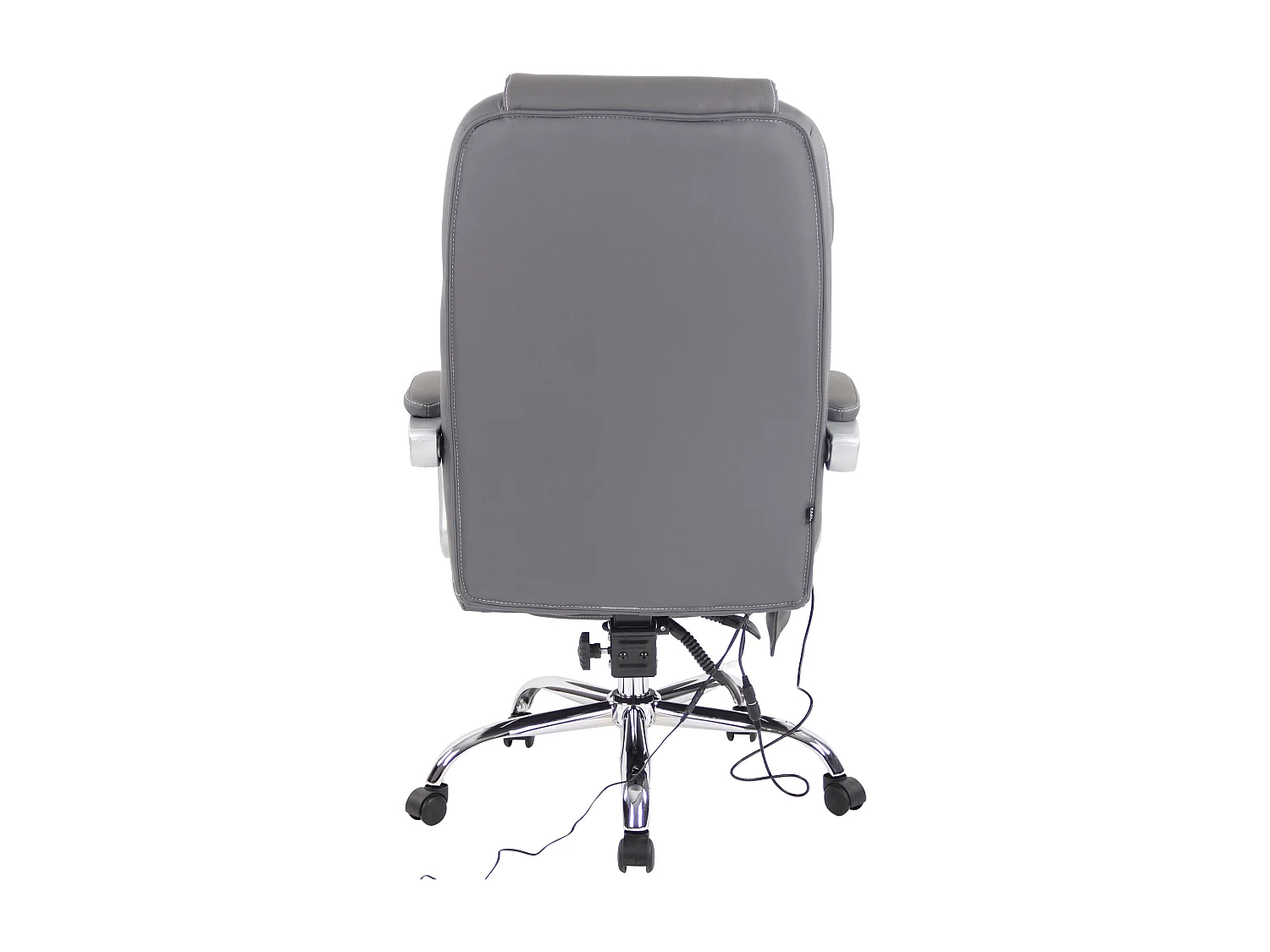 Fauteuil de bureau avec cuir grise 69 x 64 x 118 cm 10_0002574