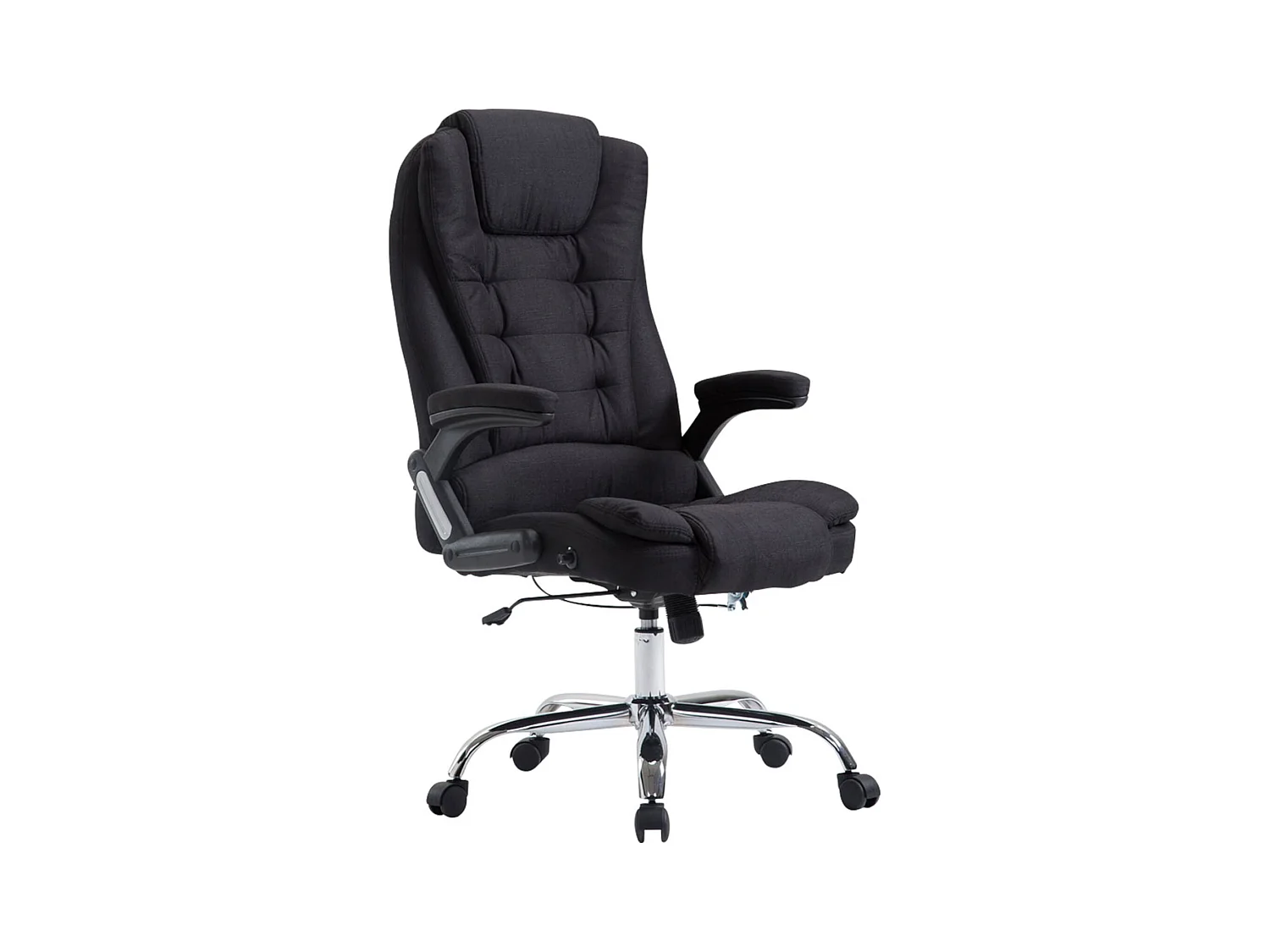 Fauteuil de bureau XXL métal argentée 69.5 x 78 x 113 cm 10_0002667