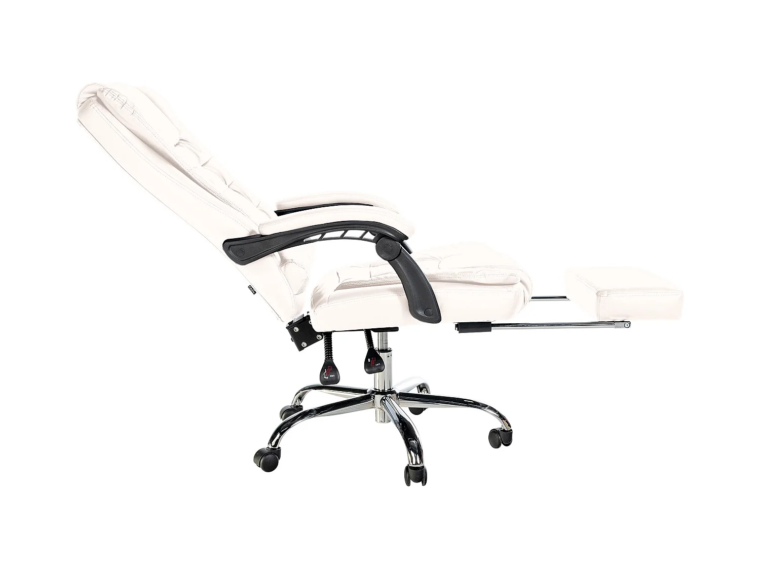 Fauteuil de bureau ergonomique métal blanche 67 x 68 x 115 cm 10_0002569