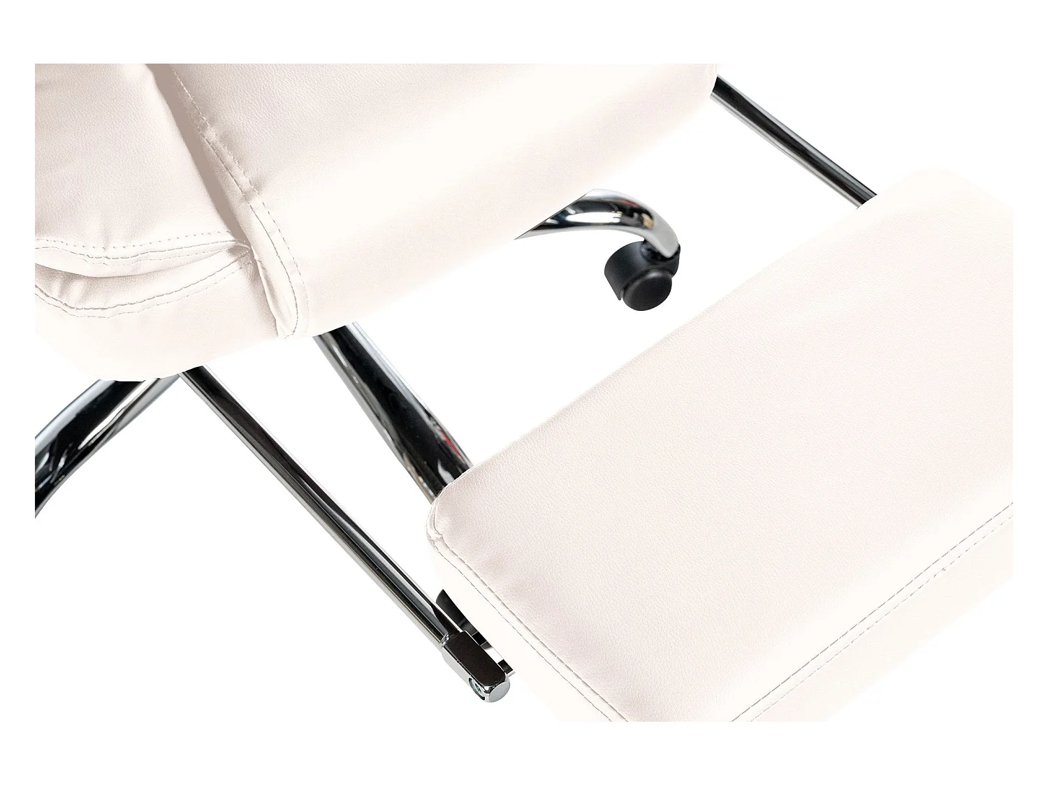 Fauteuil de bureau ergonomique métal blanche 67 x 68 x 115 cm 10_0002569