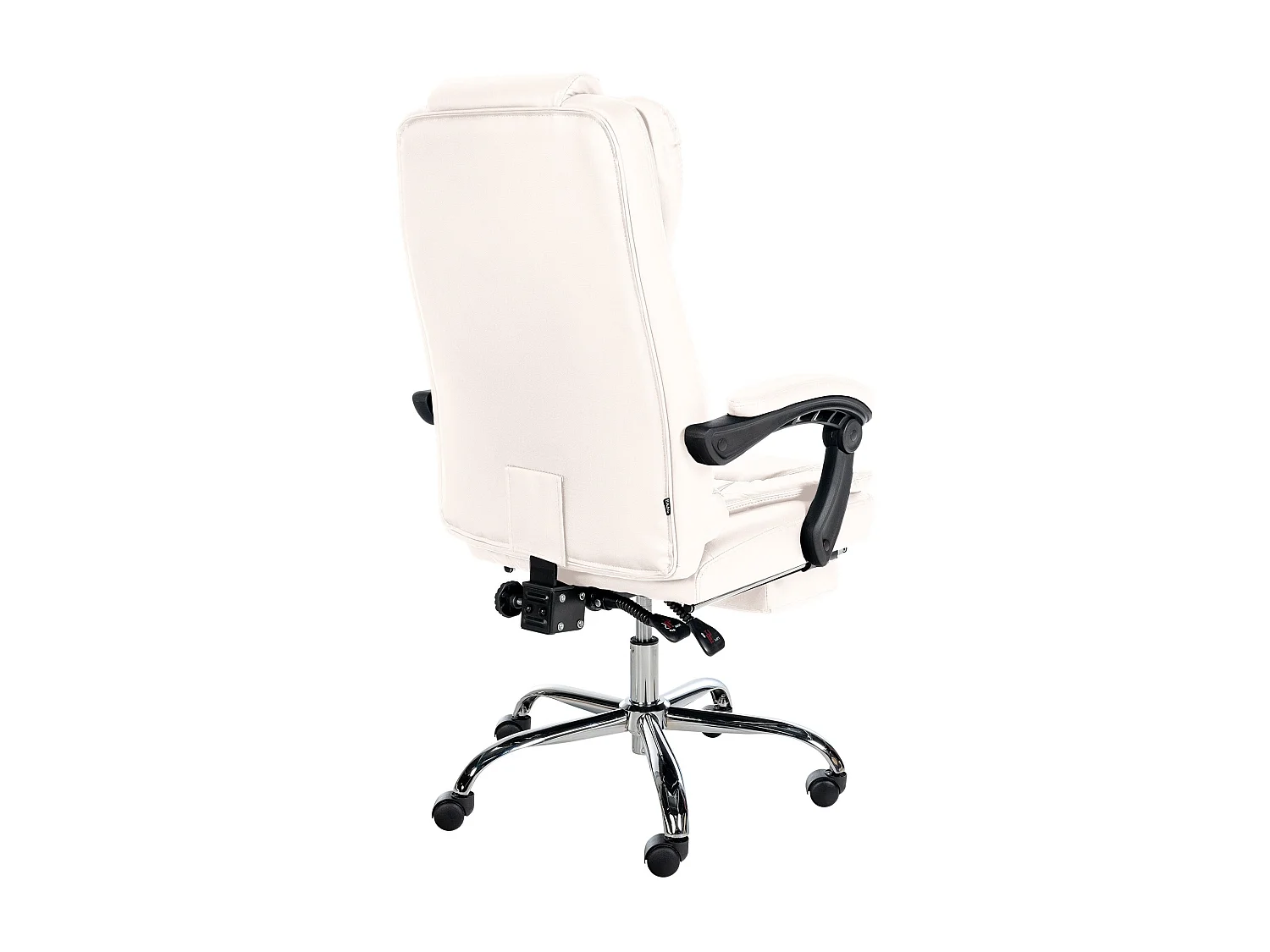 Fauteuil de bureau ergonomique métal blanche 67 x 68 x 115 cm 10_0002569