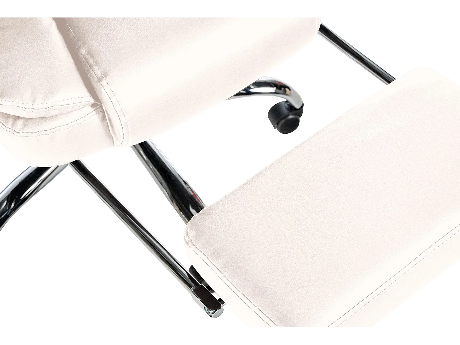 Fauteuil de bureau ergonomique métal blanche 67 x 68 x 115 cm 10_0002569