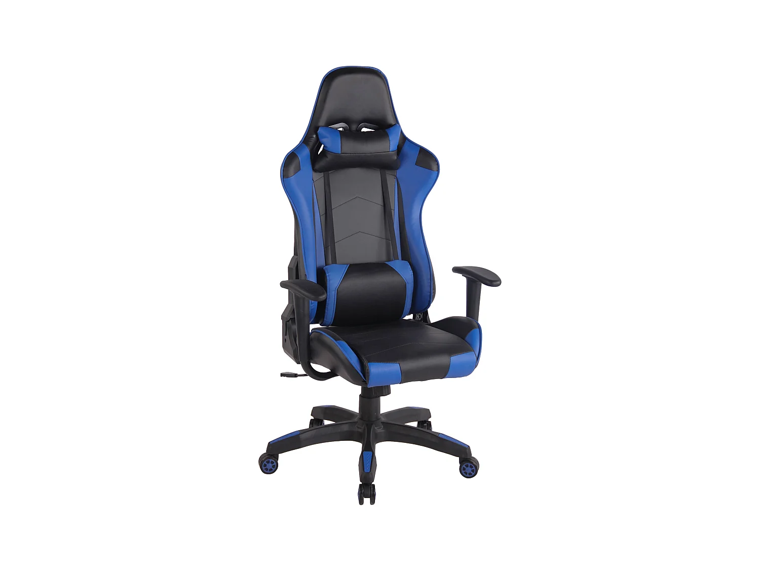 Fauteuil de bureau design PVC bleue 65 x 50 x 128 cm 10_0002550
