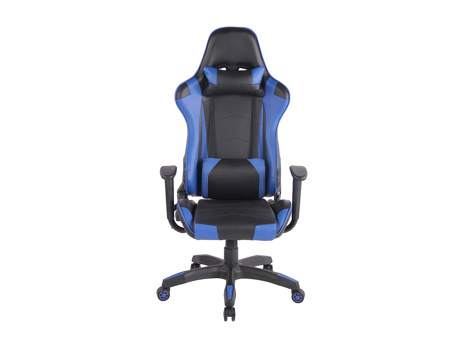 Fauteuil de bureau design PVC bleue 65 x 50 x 128 cm 10_0002550