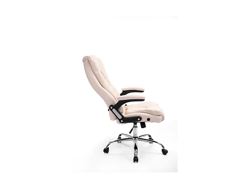 Fauteuil de bureau sur métal crème 69.5 x 78 x 113 cm 10_0002657