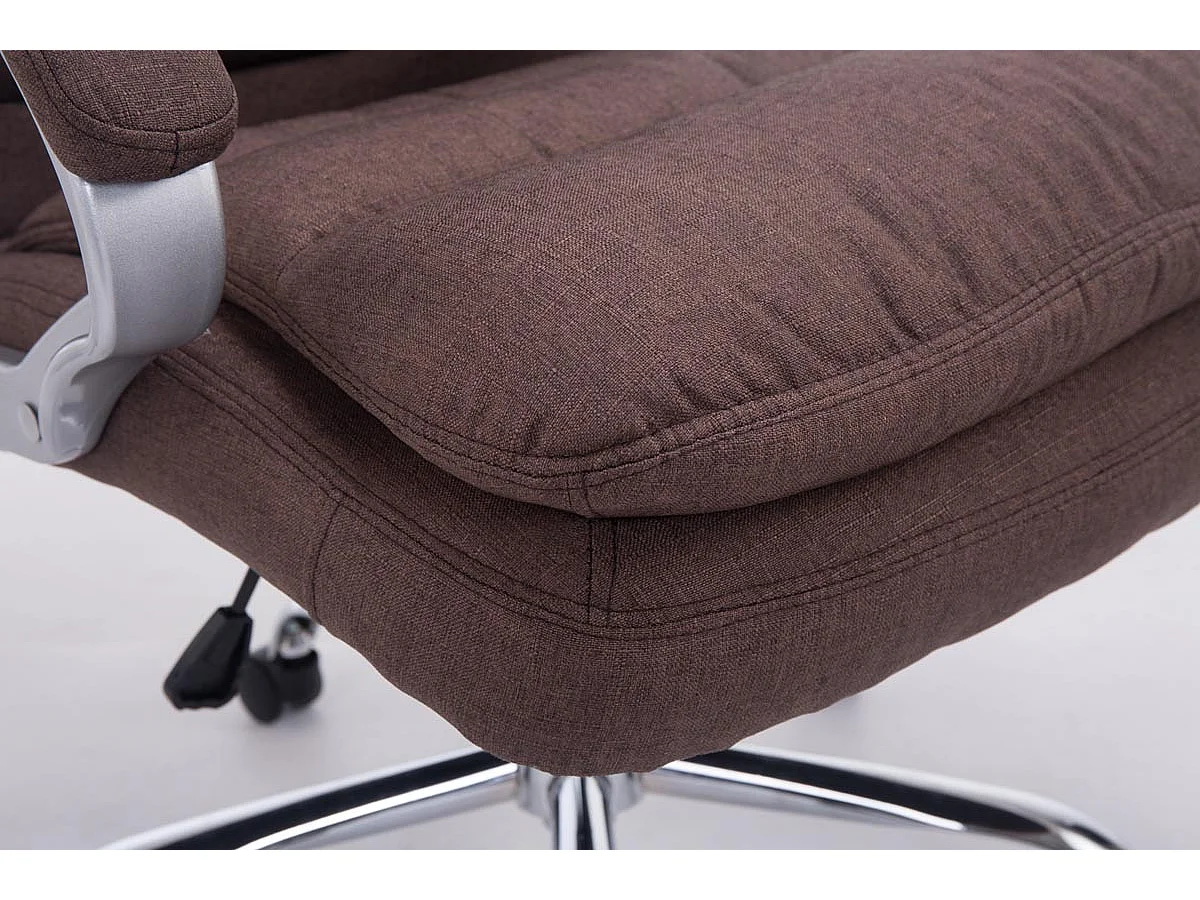 Fauteuil de bureau ergonomique métal marron 68 x 77 x 116 cm 10_0002401