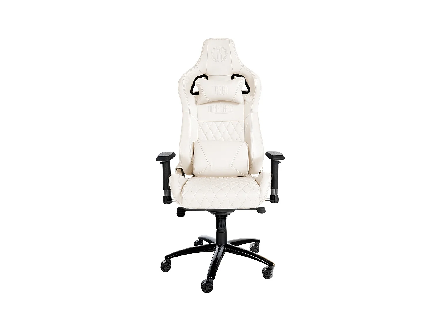 Fauteuil de bureau sur métal blanche 70 x 64 x 129 cm 10_0002512