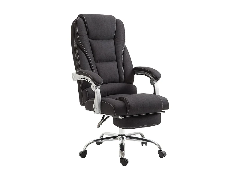 Fauteuil de bureau sur tissu noire 68 x 64 x 118 cm 10_0002588