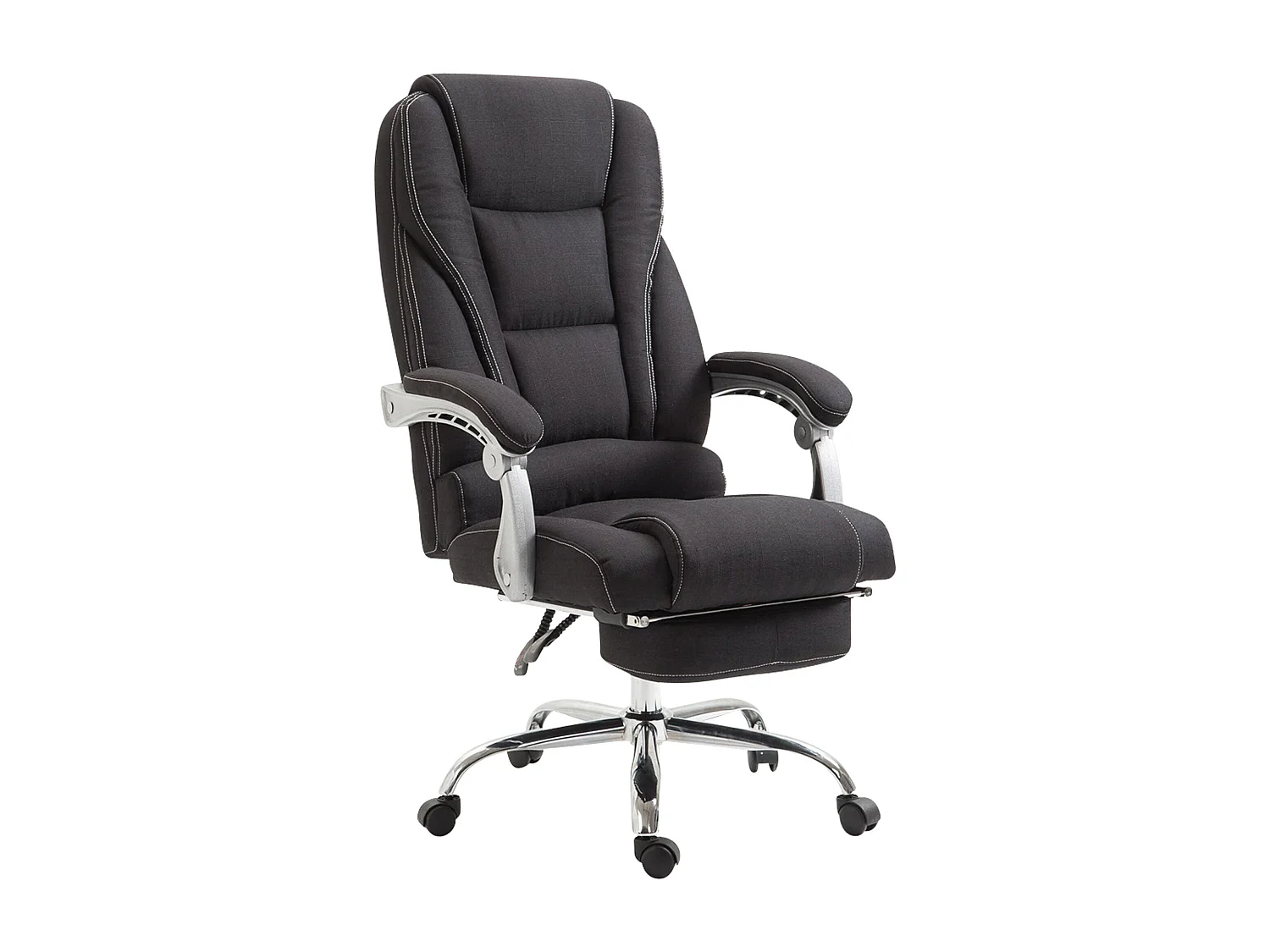 Fauteuil de bureau sur tissu noire 68 x 64 x 118 cm 10_0002588