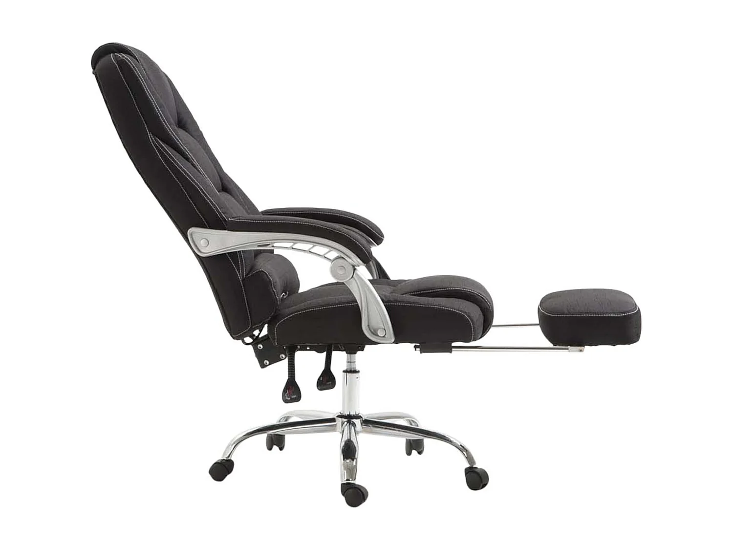 Fauteuil de bureau sur tissu noire 68 x 64 x 118 cm 10_0002588