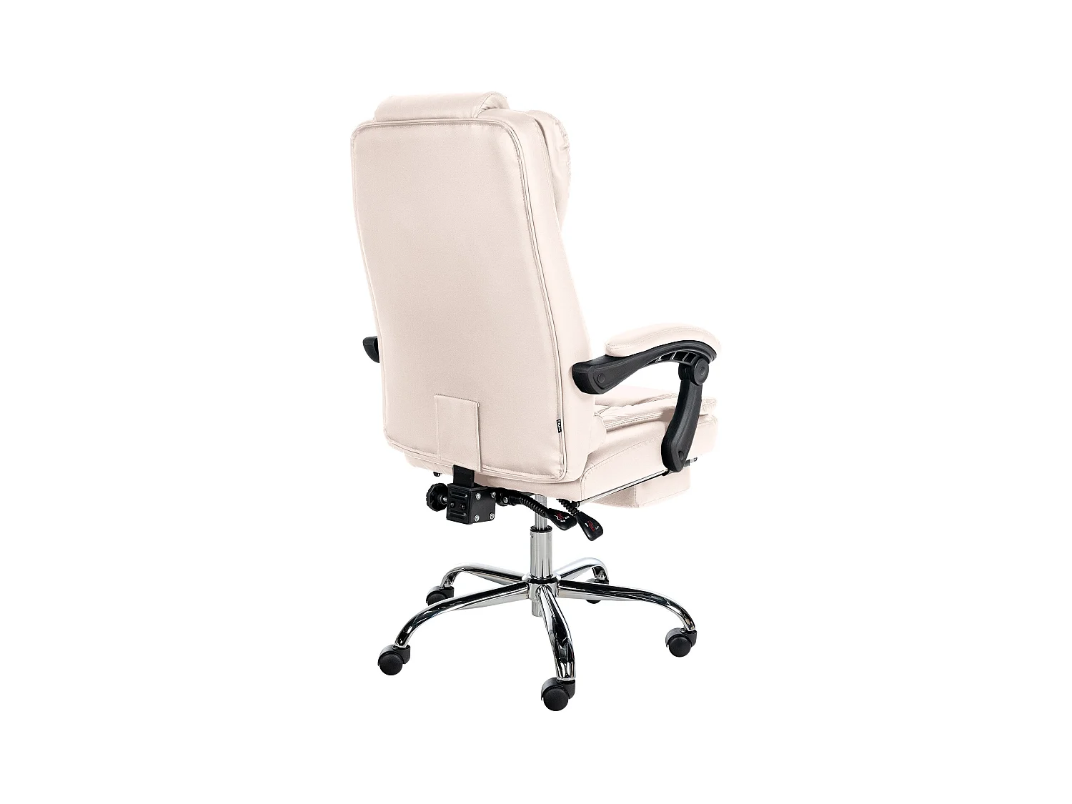 Fauteuil de bureau ergonomique métal crème 67 x 68 x 115 cm 10_0002566