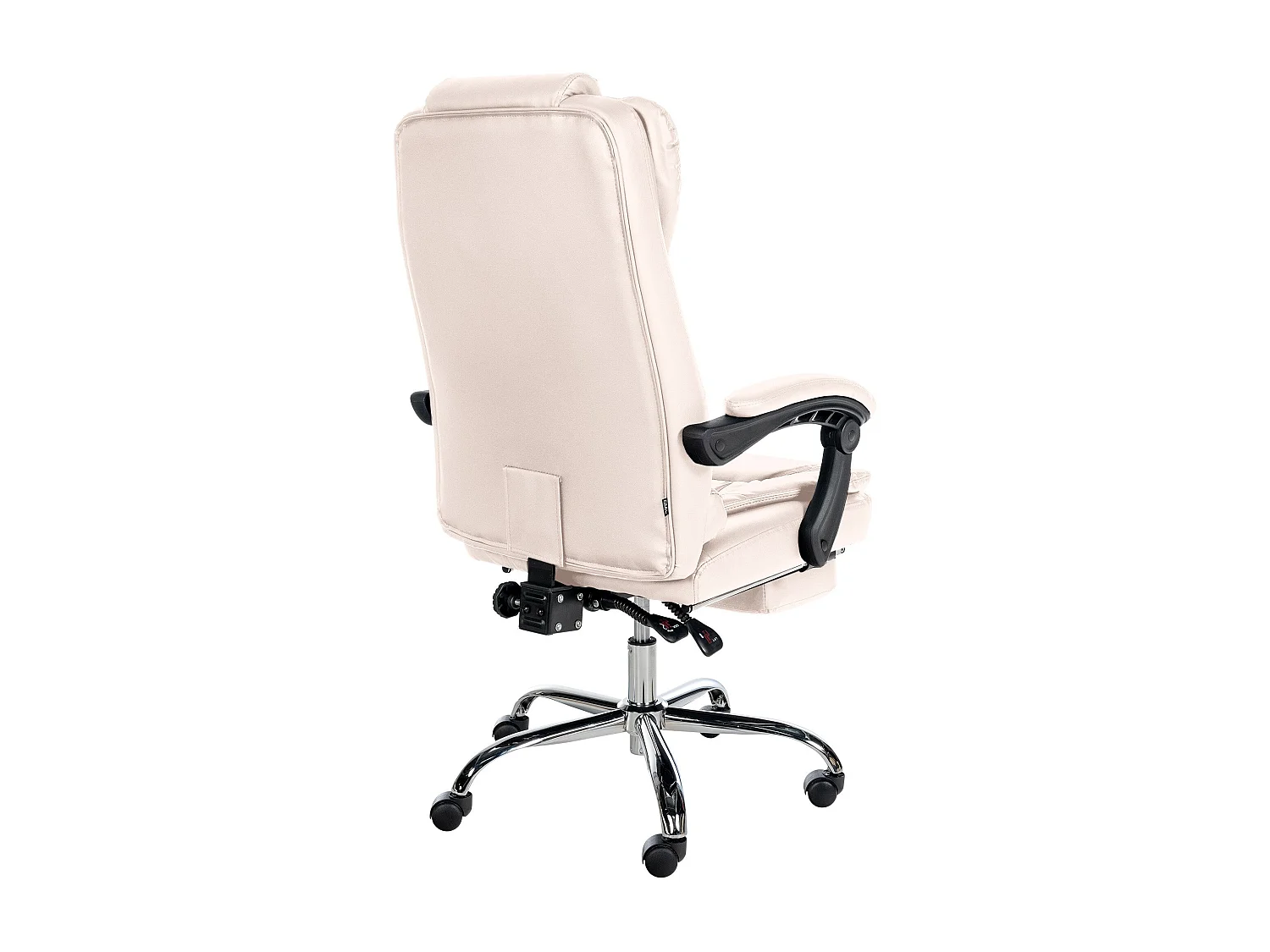 Fauteuil de bureau ergonomique métal crème 67 x 68 x 115 cm 10_0002566