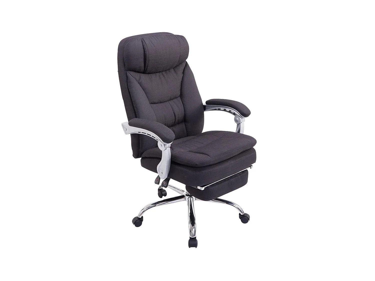 Fauteuil de bureau sur tissu noire 67 x 67 x 112 cm 10_0002785