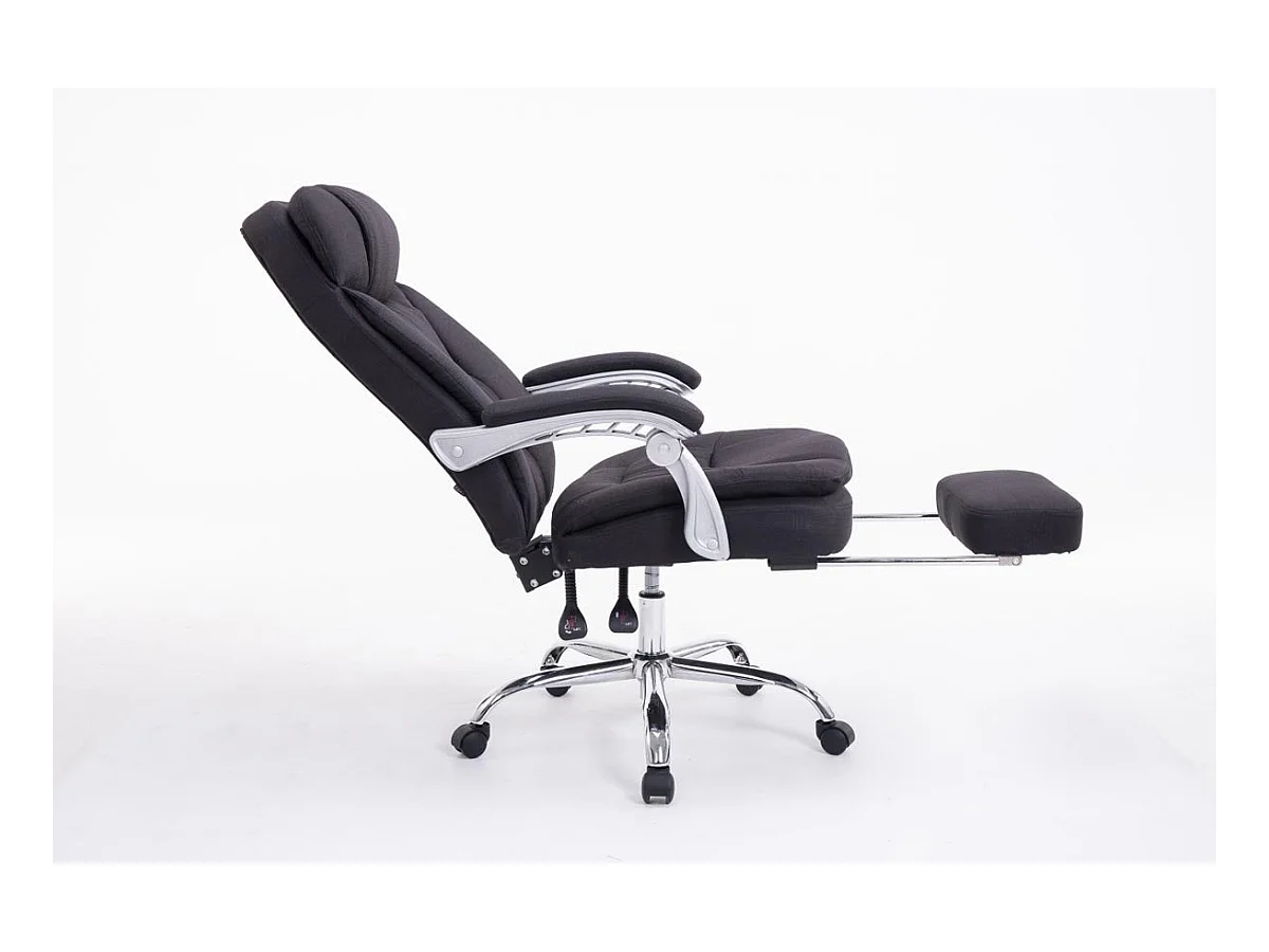 Fauteuil de bureau sur tissu noire 67 x 67 x 112 cm 10_0002785