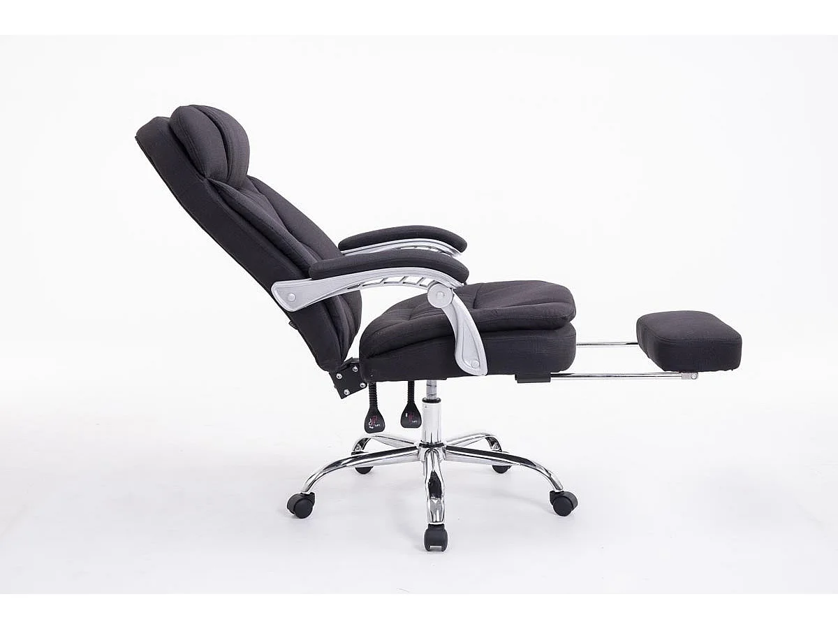 Fauteuil de bureau sur tissu noire 67 x 67 x 112 cm 10_0002785