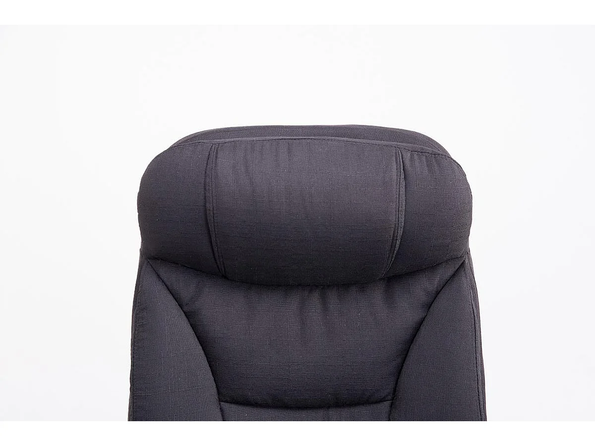 Fauteuil de bureau sur tissu noire 67 x 67 x 112 cm 10_0002785