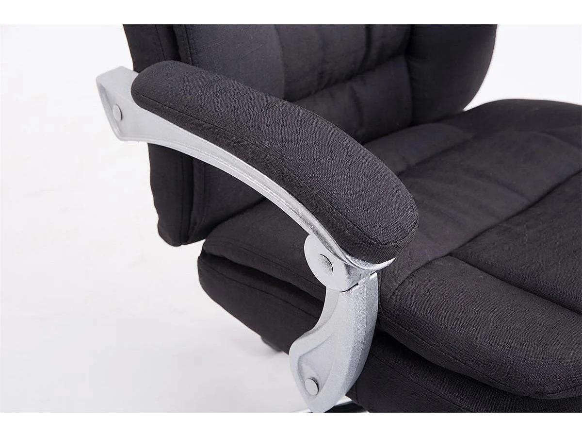 Fauteuil de bureau sur tissu noire 67 x 67 x 112 cm 10_0002785