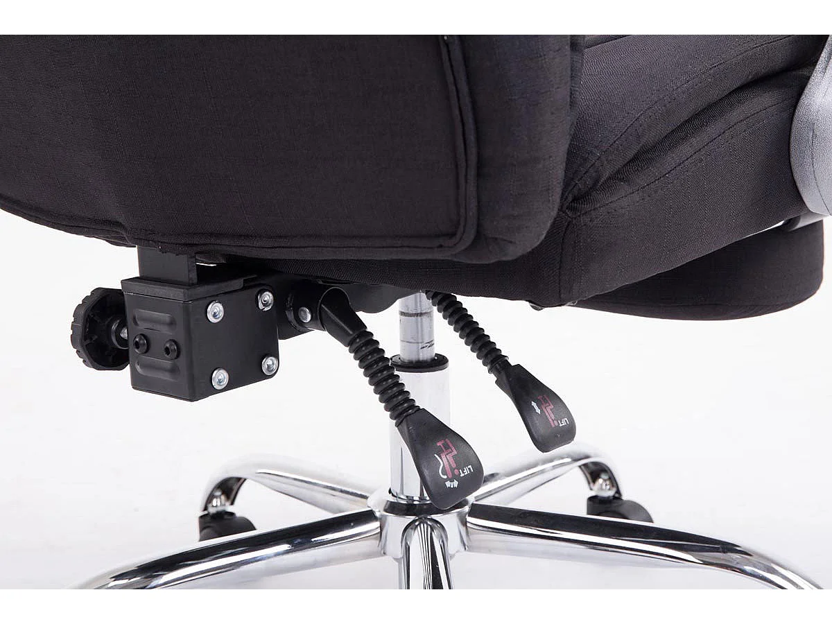 Fauteuil de bureau sur tissu noire 67 x 67 x 112 cm 10_0002785