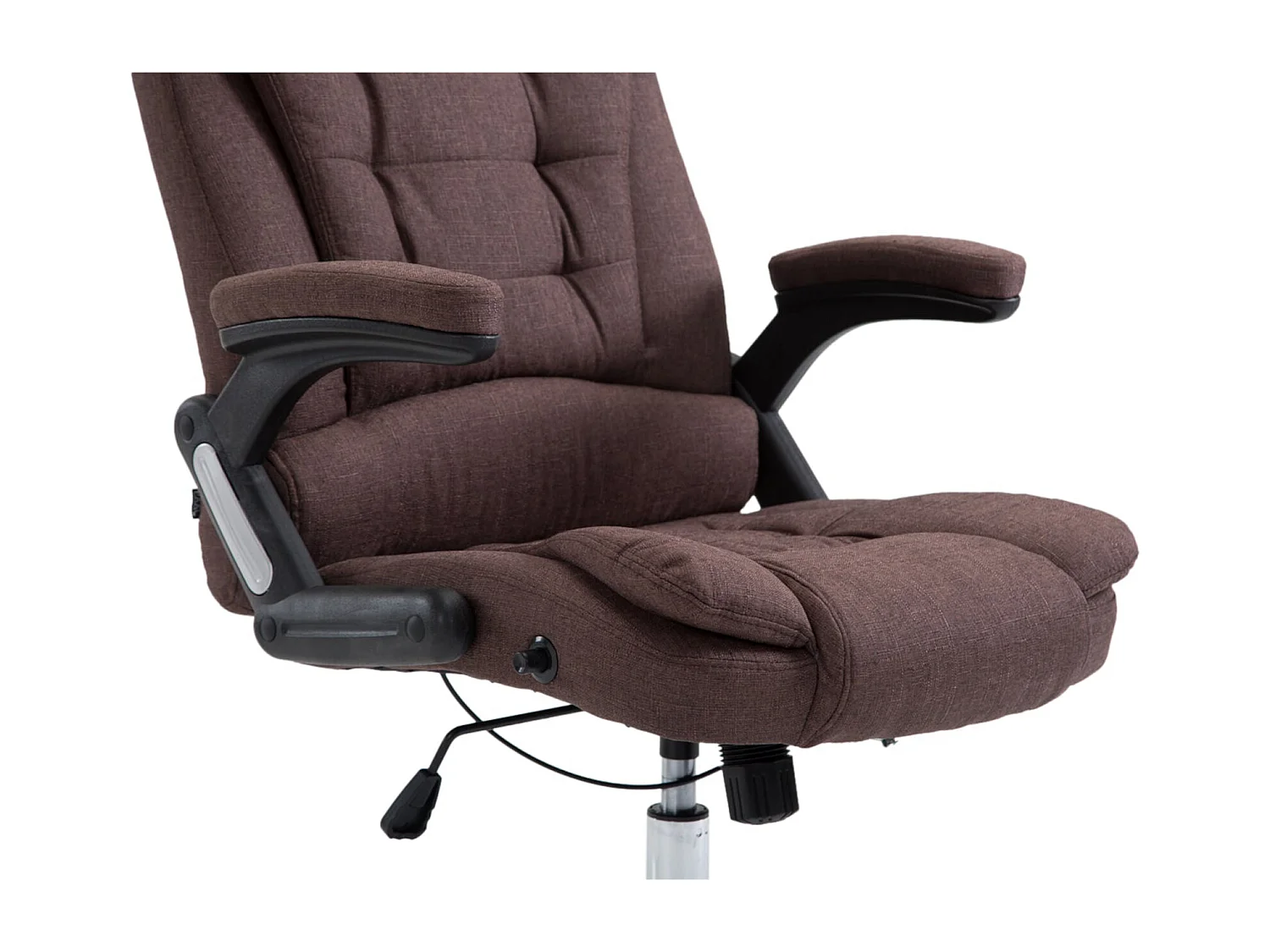 Fauteuil de bureau XXL métal marron 69.5 x 78 x 113 cm 10_0002662