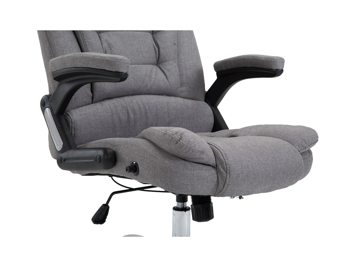 Fauteuil de bureau XXL métal grise 69.5 x 78 x 113 cm 10_0002665