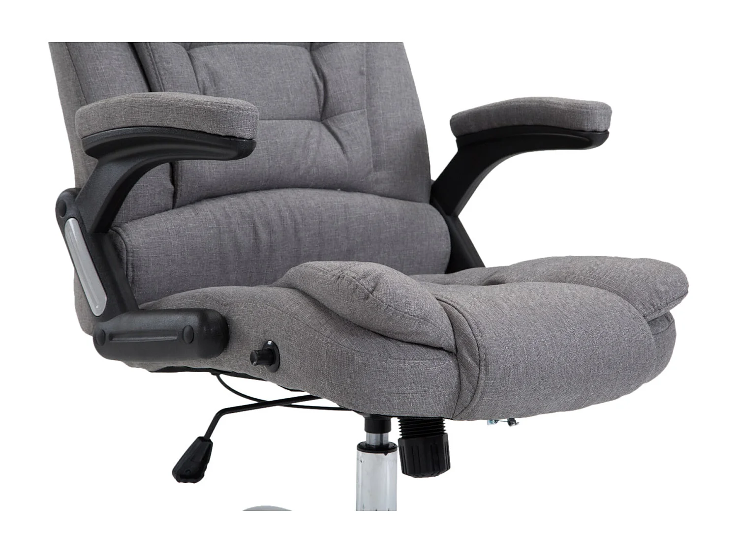 Fauteuil de bureau XXL métal grise 69.5 x 78 x 113 cm 10_0002665