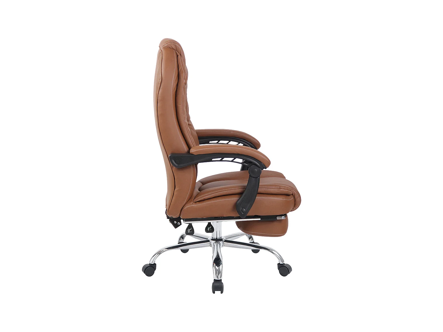 Fauteuil de bureau sur métal marron 67 x 64 x 114 cm 10_0002436