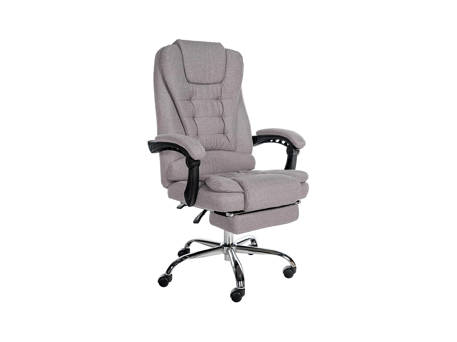 Fauteuil de bureau ergonomique métal grise 67 x 68 x 115 cm 10_0002571