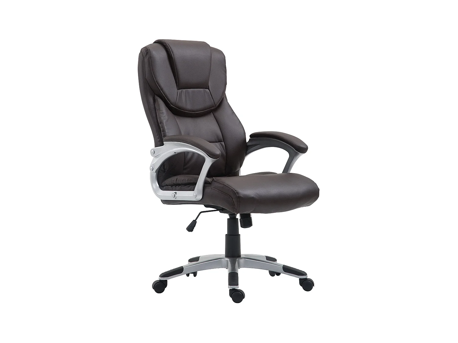 Fauteuil de bureau sur PVC marron 65 x 73 x 109 cm 10_0002650