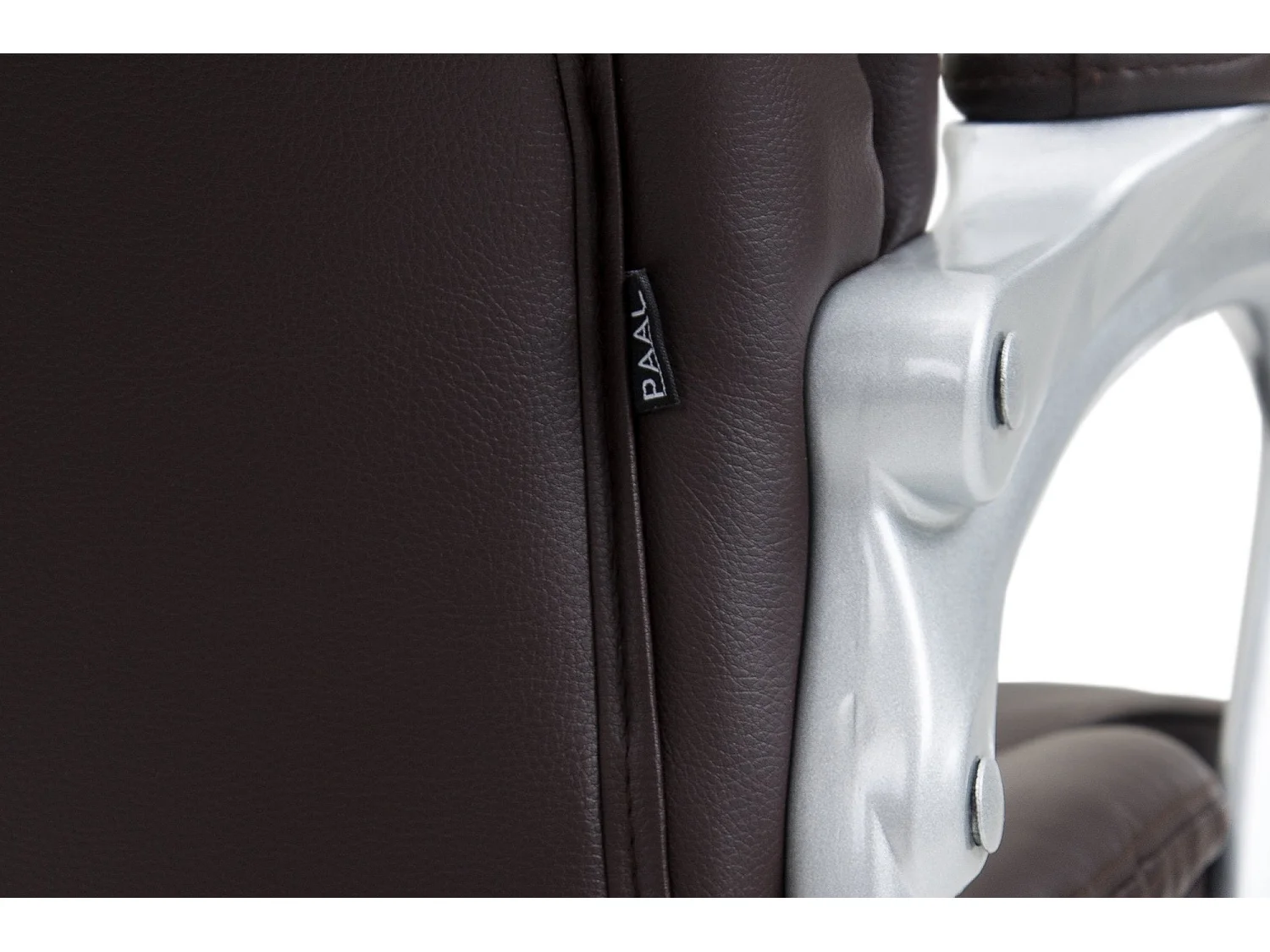 Fauteuil de bureau sur PVC marron 65 x 73 x 109 cm 10_0002650