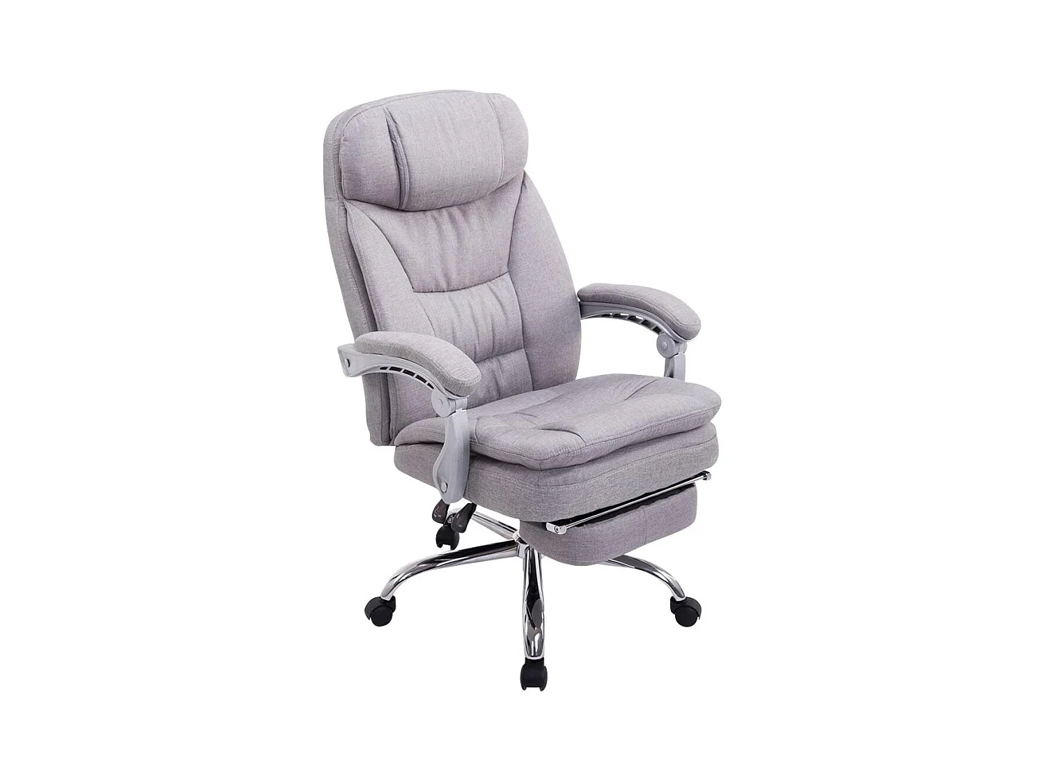 Fauteuil de bureau sur tissu grise 67 x 67 x 112 cm 10_0002783