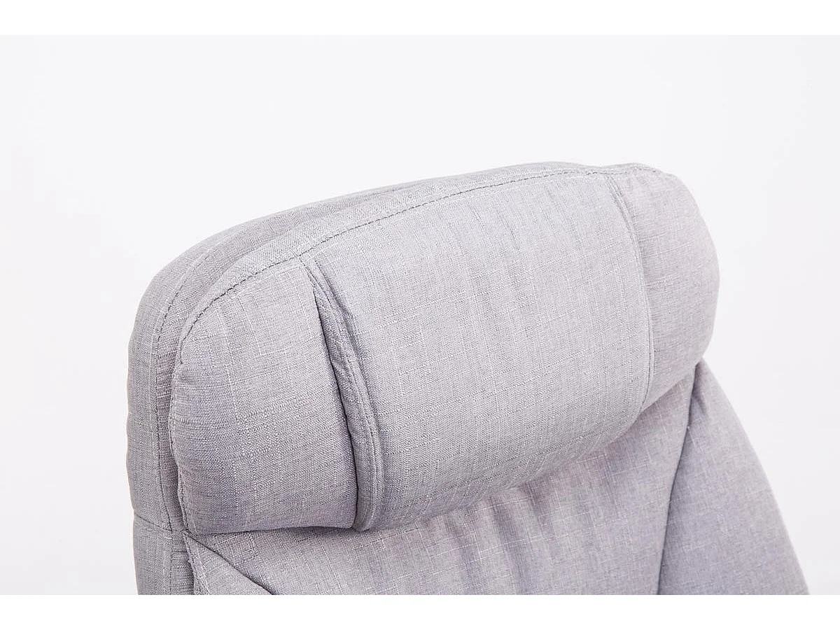 Fauteuil de bureau sur tissu grise 67 x 67 x 112 cm 10_0002783