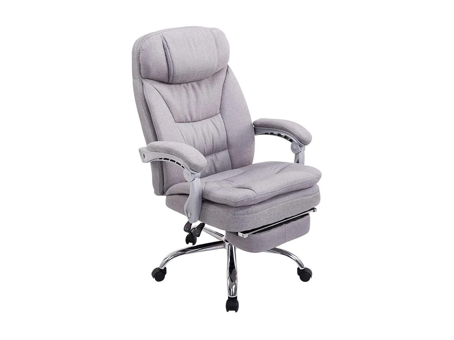 Fauteuil de bureau sur tissu grise 67 x 67 x 112 cm 10_0002783