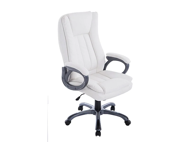 Fauteuil de bureau sur métal blanche 65 x 73 x 114 cm 10_0002388